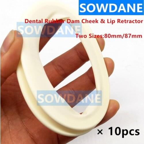 5 pieces Disposable Dental Lips and Cheeks Mouth Opener Latex Oral Rubber Dam for Teeth Whitening Orthodontic Retractor