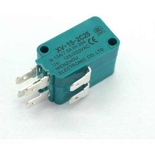 5pcs XV-15-2C25 SPDT NO+NC Type Micro Switch Pin Plunger Type Bolt Terminal IP40