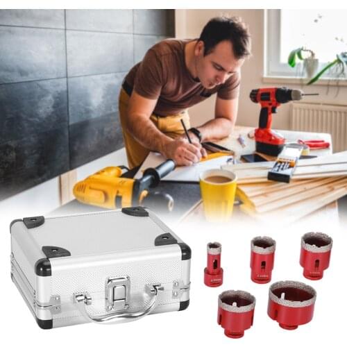 Diamond Drill Core Bits Sets Drilling Hole Saw Cutter Milling Finger Bits For Porcelain Tile Ceramic M14 Thread Ceramic Tiles