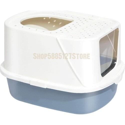 Splash-proof enclosed semi-enclosed fully enclosed cat toilet cat poop tray cat litter box cat supplies