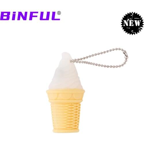 2021 New BiNFUL Flash Drive 64GB Cartoon USB Flash Drive 4GB 8GB 16GB 32G 128GB USB Flash Drive External Storage ice cream Gifts