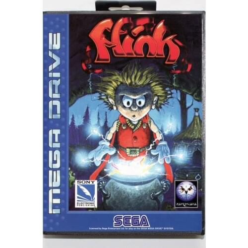Flink Game Cartridge 16 bit MD Game Card With Retail Box For Sega Mega Drive For Genesis