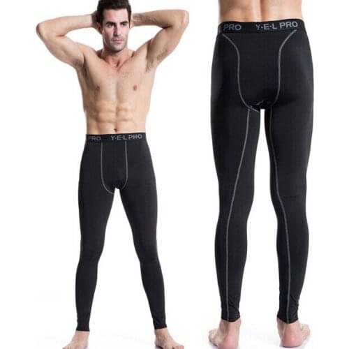 High Quality Active Pants Men Compression Long Pants Running Base Layers Skins Tights Bodybuilding Fitness Sports Training Pants