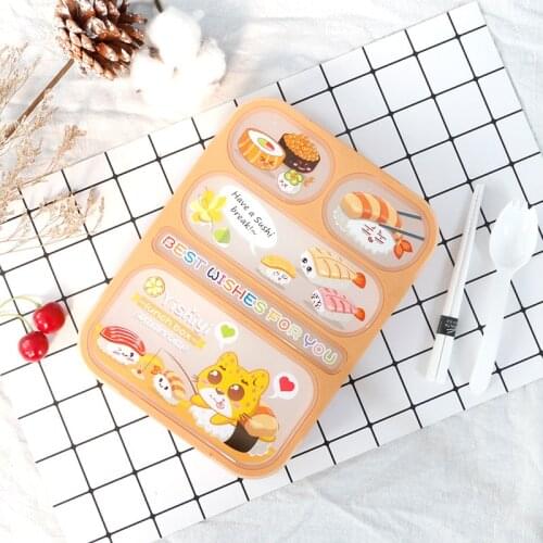 1000ML Child Lunch Box High Capacity Tableware Food Container Travel Hiking Camping Office School Leakproof Portable Bento Box