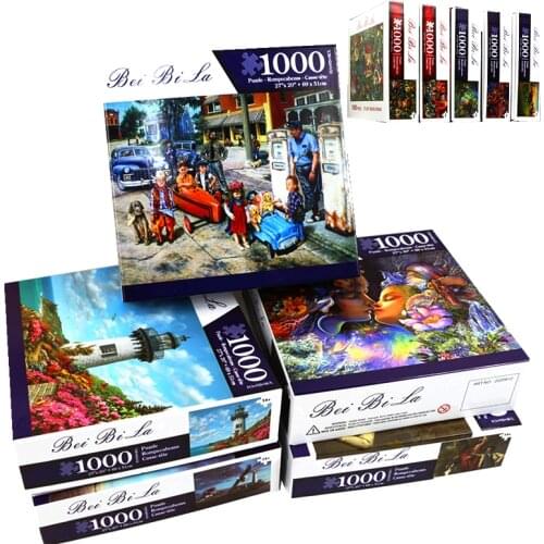 Can be customized puzzles 1000 pieces wooden Assembling picture puzzles toys for adults children kids games educational Toys