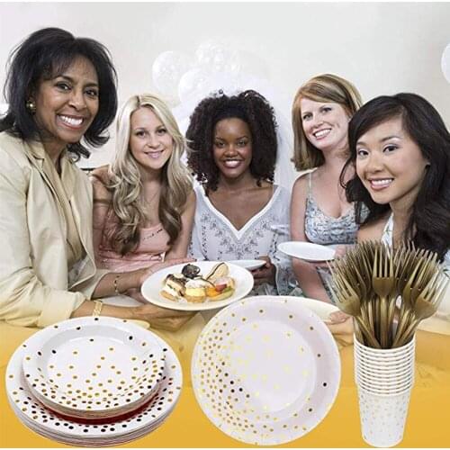 10/24 pcs set Disposable Paper Party Tableware Supplies -theme birthday party decoration paper cup paper plate tissue