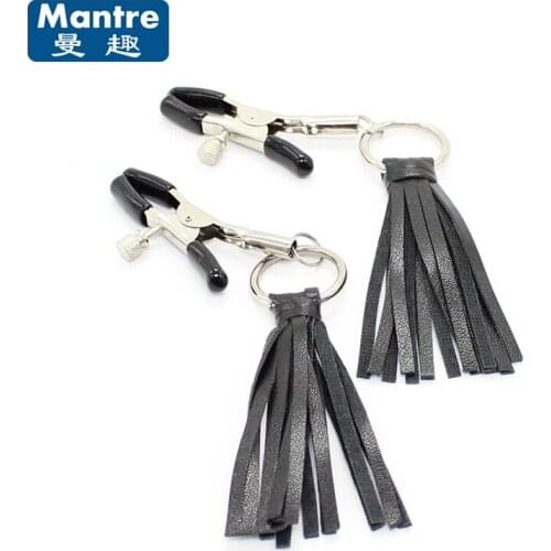 Novelty Flirting Tassels Gay Lesbian Female Male Nipple Clamps Breast Labia Clip Erotic Sex Toys for Couples Adult Games