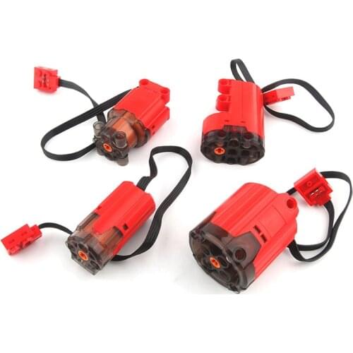 New Improved Red Diamond Servo Motor for MOC Components M / L / XL Motor Compatible with LEGOU Power Group MOC Parts Block