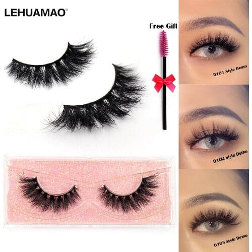 Eyelashes 3D Mink Lashes Fluffy Soft Wispy Volume Natural long False Eyelashes Eye Lashes Reusable Eyelashs Makeup D101
