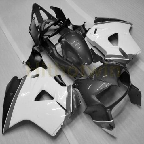 Custom motorcycle ABS Fairing for VFR800 1998 1999 2000 2001 VFR 800 98-01+Botls+gray white bodywork