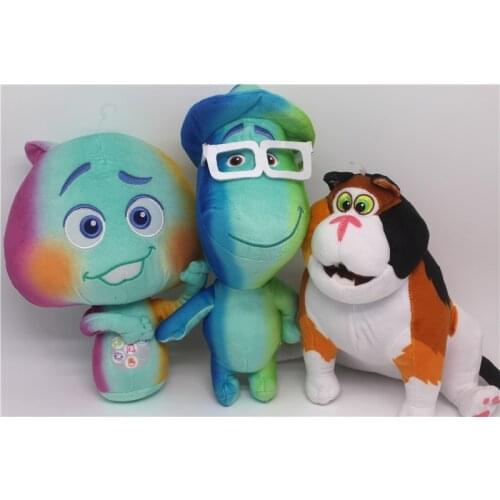 Official Pixar Soul Joe Gardner, Mr Mittens cat, 22 Plush Toy Stuffed Doll