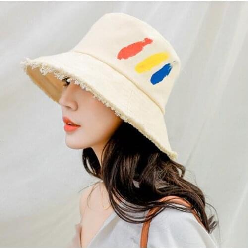 Summer fishing bucket jean basin hat for women star same style Bonnet peaked cap Panama hat bonnet Fishing hat chapeu bucket