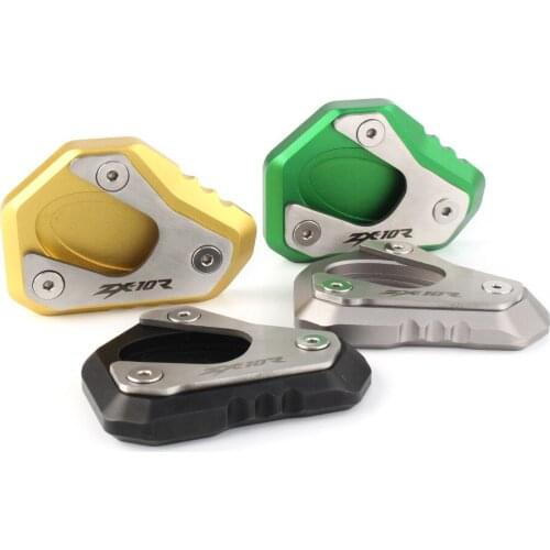 Kickstand Enlarger Side ​Stand Extension Plate Enlarger Pad for Kawasaki NINJA 1000 ZX-10R ZX10R 2011-2014 2015 2016 2017 2018