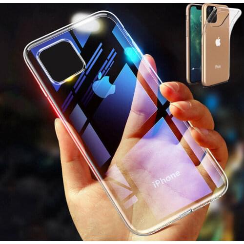 Transparent Ultra Slim Soft Silicone TPU Phone Case Funda For iPhone 12 Mini 11 Pro MAX Clear Back Cover