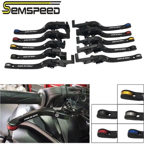 SEMSPEED MSX125 GROM logo CNC Adjustable Motorcycle New Foldable Brake Clutch Levers Handle For Honda msx125 GROM 2013-2019 2020