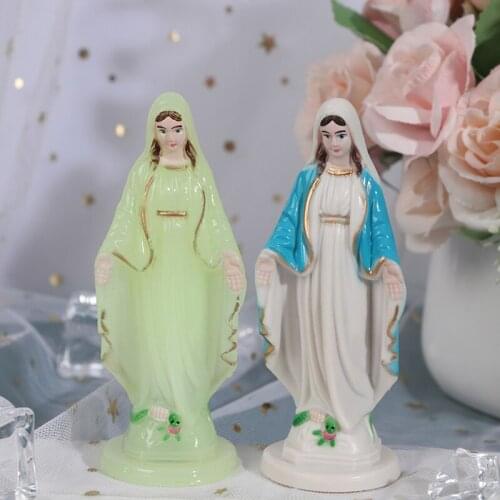 Catholic Mary Statue Madonna Handmade Virgin Mary Statue Jesus Home Decor Gift