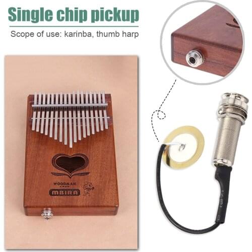 Percussion Musical Kalimba Piezo Pickup Transducer 3 in 1 Thumb Piano Pick-up for Music Lovers Playing Accessories