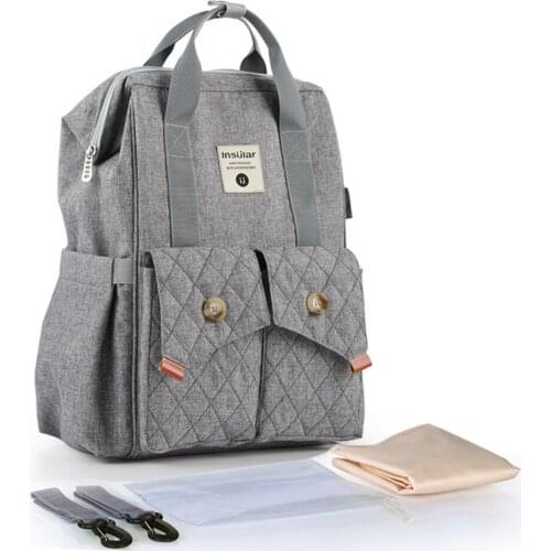 Insular New Baby Diaper Bag Large Capacity Mummy Bag BackPack Waterproof Mummy Maternity Pregnant Bag Baby Nappy Nursing Bag