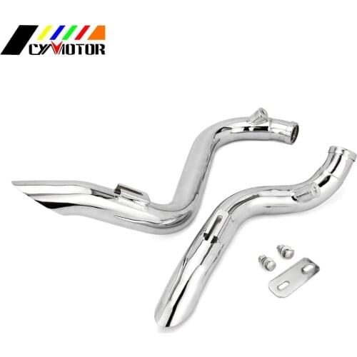 Motorcycle 2" Stainless Steel Drag Exhaust Pipes For Harley Softail Touring Sportster 883 1200 Dyna Choppers Bobber Customs