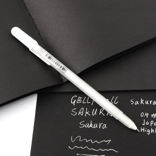 Japan Imported Jelly Roll 0.8mm White Gel Pen Highlight liner for Art Marker Design Comic/Manga Painting Supplies