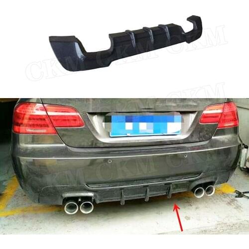 Carbon Fiber Rear Bumper Lip Spoiler for BMW 3 Series E92 E93 M sport Coupe Convertible 2007-2013 Rear Diffuser