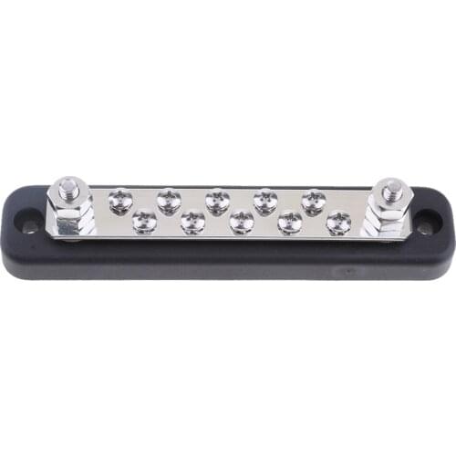 1 Piece Silver Bus Bar Electrical Terminal Junction 10P For Boat Marine