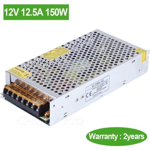 12V 12.5A 150W LED Switch Power Supply Driver transformer for LED Strip LED Module LED Lights