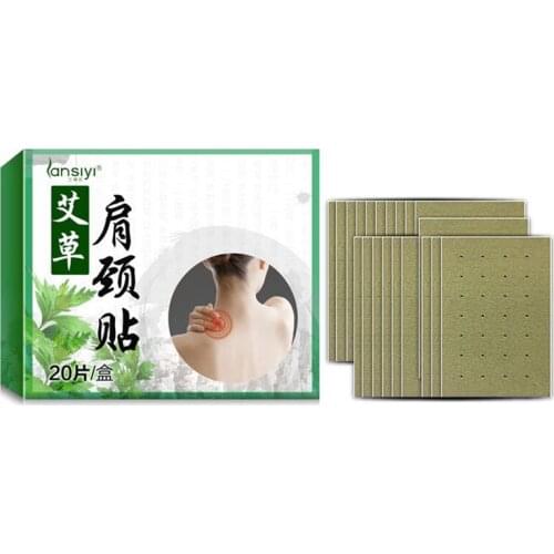 Hot 20 Pcs Wormwood Self-heating Pad Neck Shoulder Cervical Body Pain Relief Paste Pad Moxibustion sy998