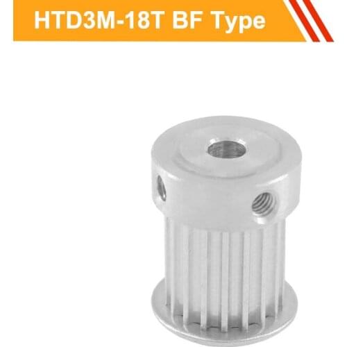3M 18T Timing Pulley HTD3M Type Toothed Pulley Wheel 11mm/16mm Belt Width 4/5/6/6.35/7/8mm Bore Gear Belt Pulley