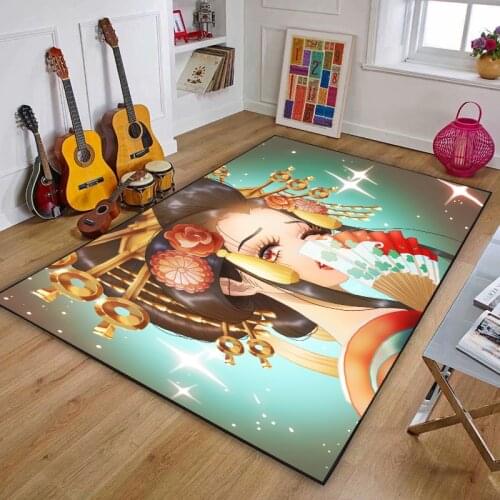 3D Cartoon Kids Rug Living Room Area Childrens Floor Mats Non-Slip Comfortable Bedroom Side Carpet Mats