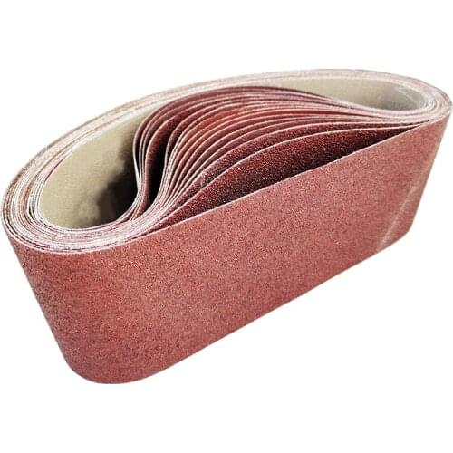 4-Inch x 24-Inch Aluminum Oxide Sanding Belts, 80/120/150/240/400 Assorted Grits for Belt Sander, 15-Pack