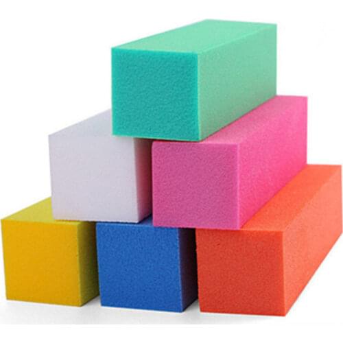 5PCS/10PCS Durable Nail Art Sanding Sponge Buffer Block Fingernail Grinding Polishing Nail Files Manicure Pedicure Tools