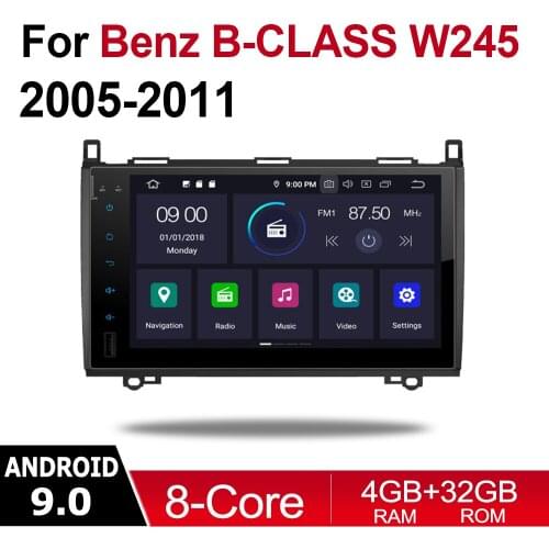 For Mercedes Benz B Class W245 2005~2011 NTG 2 DIN Car Android 9 GPS Naviation Multimedia system Bluetooth WIFI Radio Amplifier