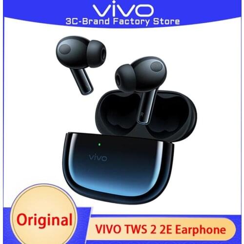 Vivo TWS 2 2e Earphone Wireless Bluetooth 5.2 Earbuds 30H Long Battery 3 Mic Deep Noise Cancellation AptX Adaptive For X60 Pro