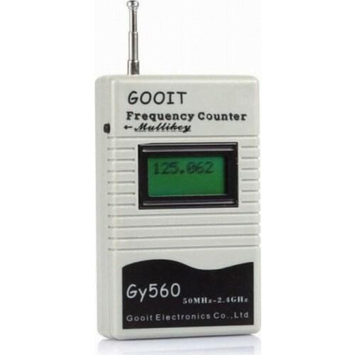 Digit LCD Display GSM 50 MHz-2.4 GHz GY560 Frequency Counter Meter Frequency Test Device for Two Way Radio Transceiver