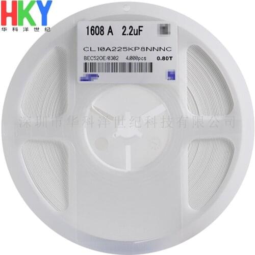 CL10A225KP8NNNC CAP CER 0603 2.2uF 225K ±10% 10V X5R Ceramic Capacitor 4000pcs Ceramic Capacitor