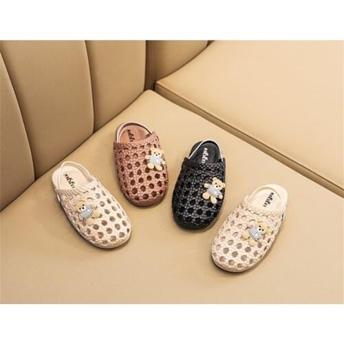 Childrens Sandals Boys And Girls Soft-Soled Slippers Summer Hole Shoes Cute Little Princess Baby Beach Shoes sandalias playa