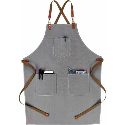 Apron Waterproof Oilproof Coffee Barber Milk Tea Pet Florist Art Student Painting Studio Men and Women Workwear Apron