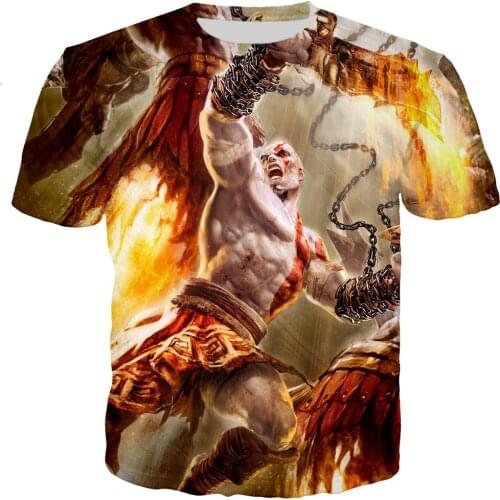 Ares 3D T-shirt mens and womens 2021 new fashion cool casual short-sleeved unisex Harajuku style streetwear T-shirt top polyes