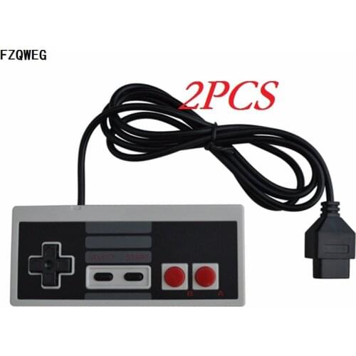 FZQWEG 2 PCS Game Controller Joystick For US/EU version Nintendo NES NTSC System Console Classic Style 6ft 3rd party