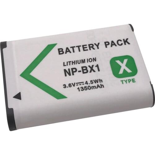 1pcs 3.6V 1350mAh Digital Li-ion Battery NP-BX1 for Sony DSC RX1 RX100 M3 M2 RX1R GWP88 PJ240E AS15 WX350 WX300 HX300 HX400