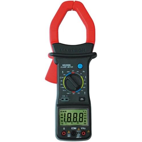 MASTECH MS2000G 1999 Count Digital Clamp Meter Current AC DC Voltage Resistance Temperature Tester