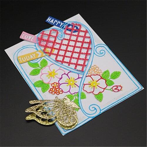 Metal Heart shape Cutting Dies Scrapbooking Embossing Dies DIY Decorative Cards Cutting Dies Cut Stencils