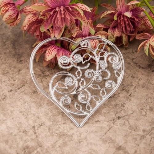 Metal love branch heart frame Cutting Dies Stencils for DIY Scrapbooking photo album Decorative Embossing DIY Paper Cards