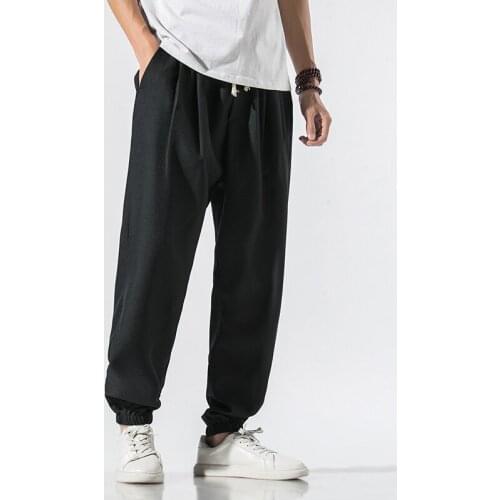 Male Sweatpants Joggers Large Size Japanese-Style Retro Loose Casual Pants Korean Fashion Tooling Harlan Pants