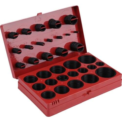 419pcs O-ring Sealing Grommet Assortment Set Seal Gasket Universal Rubber O Ring Kit R01-R32 Hardware Tools