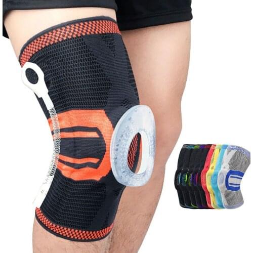 1 Pcs Sports Knee Pads Breathable Support Bandage Compression Patella Men And Women Basketball Football Mountaineering Cycling