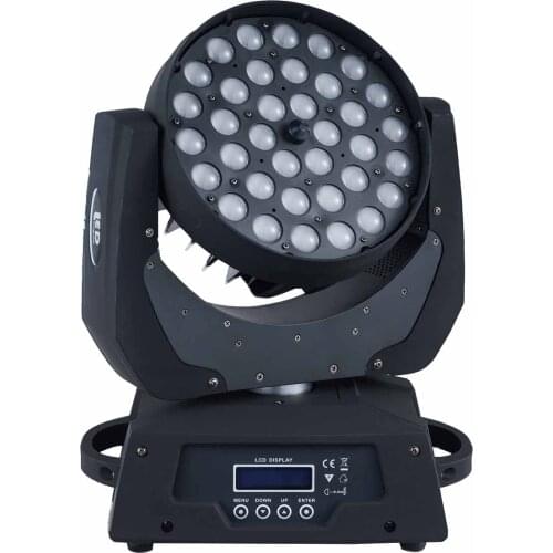 Cheap led light Colorful LCD touch screen rgbwy zoom 36x15w 5in1 led moving head wash dj light for night culb bar