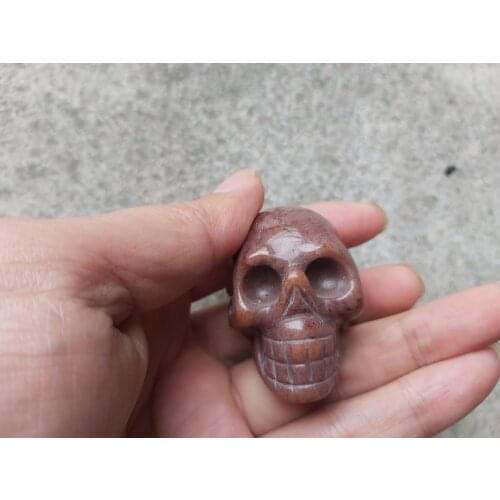Jade / Crystal human skull Strawberry crystal art Tea play tea set tea Figurines Asian jadeite tea jade gemstone status 1 pics