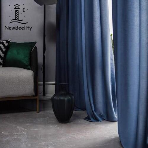 2021 New White Curtains for Living Room Elegant Thick Curtain Silky Silk Cashmere Light Impermeable Wild Bedroom Customization
